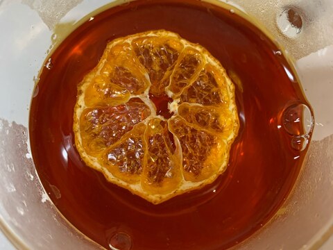 ポンカンの皮で　柑橘系風味の紅茶